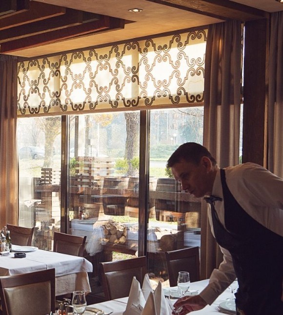 Draperi u restoranu Durmitor